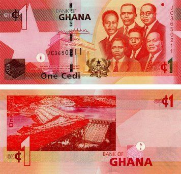 Ghana 1 Cedi 2017 UNC (P37)