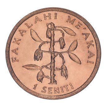 Тонга 1 сенити 1996 AU-UNC М22771 фото