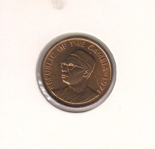 Монета Гамбия 5 бутутов 1971 VF-AU (KM#9) М04682 фото