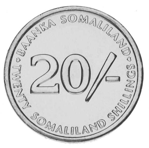 Сомаліленд 20 шилінгів 2002 UNC Собака М15218 фото