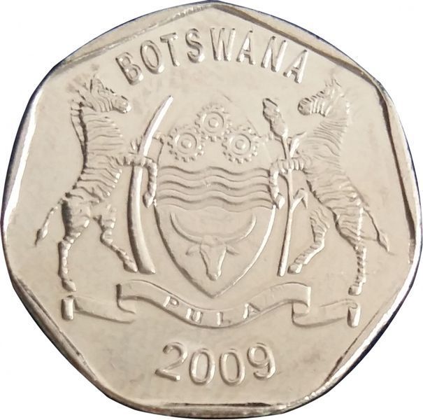 Coin Botswana 25 thebe 2009 UNC (KM # 28)