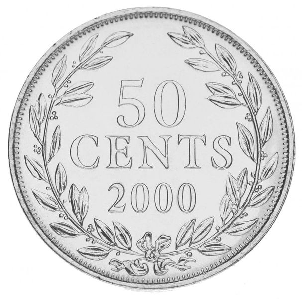 Либерия 50 центов 2000 UNC М15750 фото