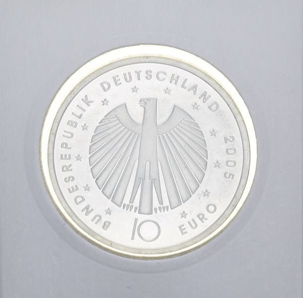 Coin Germany 10 Euro 2005 FIFA World Cup Germany 2006 UNC Silver