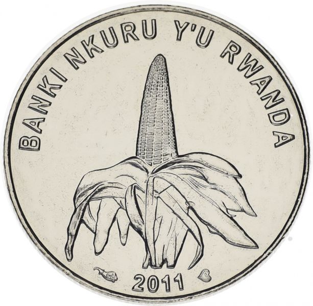 Rwanda 50 Francs 2011 UNC (KM # 36)