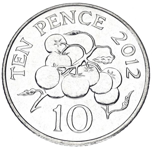 Guernsey 10 pence 2012 UNC