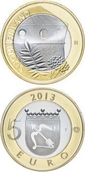 Фінляндія 5 євро 2013 &laquo;Архітектура провінцій - Савонія&raquo; UNC (KM#199) М04953 фото