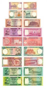 Bangladesh set of 10 UNC banknotes