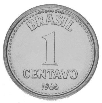 Бразилія 1 сентаво 1 986 UNC М14693 фото