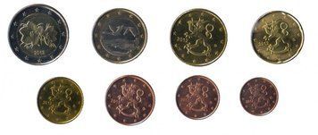 Фінляндія набір монет євро 2012 UNC в буклеті (8 штук) М06361 фото