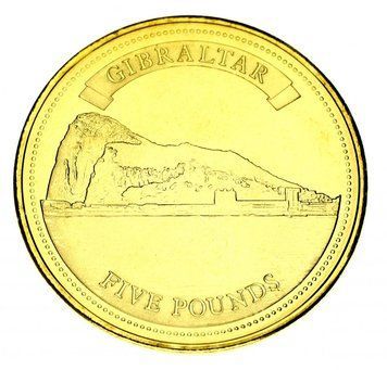 Монета Гібралтар 5 фунтів 2010 UNC Скала Гібралтару (KM#1475) М13811 фото
