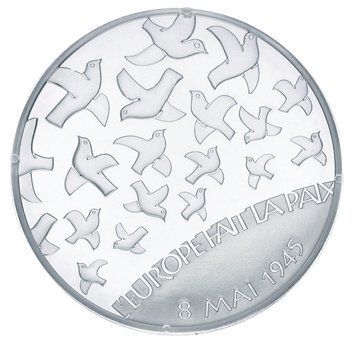 Монета Франція 1,5 євро 2005 Срібло Proof 60 років закінчення Другої світової війни (Ag 900, 22,2 грам) М22670 фото