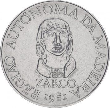 Coin Portugal 100 escudos 1981 Madeira Island - Regional Autonomy AU-UNC (KM # 5)