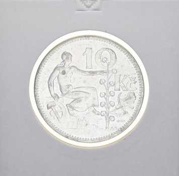 Czechoslovakia 10 CZK 1930 Silver F-VF