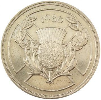 Монета Великобританія 2 фунта 1986 F-VF (KM#947) М08765 фото