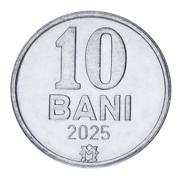 Монета Молдова 10 банів 2025 UNC М24428 фото
