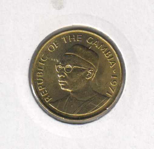 Gambia 10 Bututs 1971 VF (KM # 10)