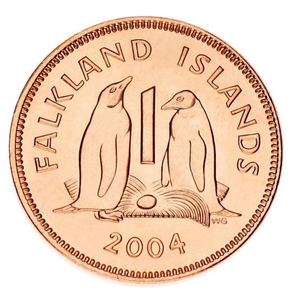 Фолклендские острова набор из 5 монет 2004 UNC 1, 2, 5, 10, 20 пенсов М14195 фото