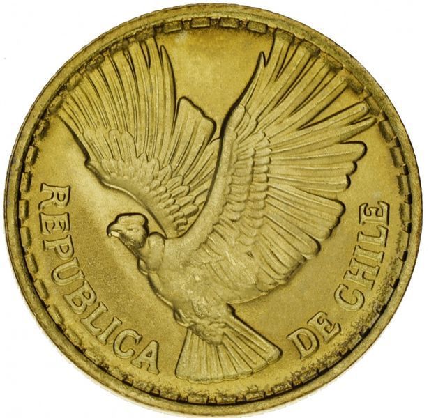 Chile 5 Centesimo 1970 AU-UNC Condor