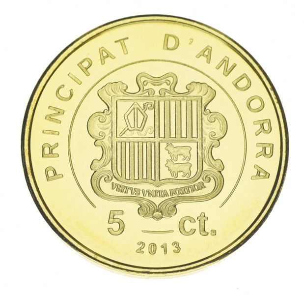 Андорра 5 сентим 2013 UNC М15559 фото
