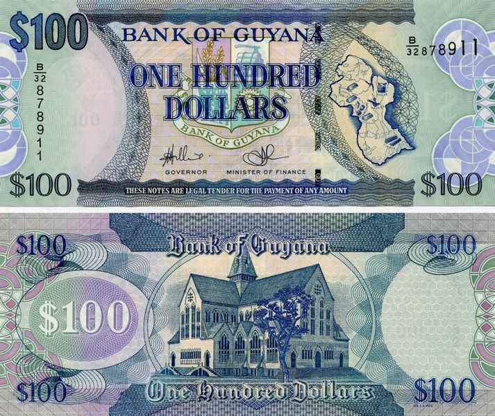 Guyana 100 Dollars 2006 UNC (P36)