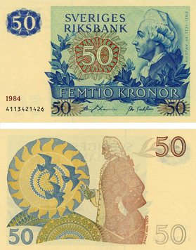 Швеція 50 крон 1984 UNC (P53) Б06277 фото