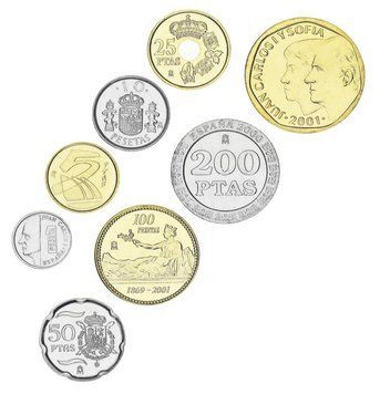 Набір монет Іспанія набір з 8 монет 2000-2001 UNC 1, 5, 10, 25, 50, 100, 200, 500 песет М19970 фото