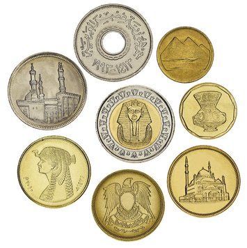 Єгипет набір з 8 монет 1980-2010 AU-UNC 1, 2, 5, 10, 20, 25, 50 піастрів, 1 фунт М15284 фото