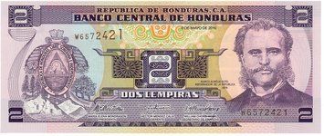 Honduras 2 lempires 2010 UNC