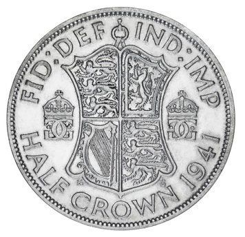 Монета Великобританія 1/2 крони 1941 Срібло F-VF Half Crown (Ag 500, 14,14 г) М19861 фото