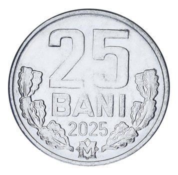 Монета Молдова 25 банів 2025 UNC М24429 фото
