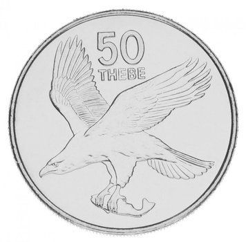 Ботсвана 50 тхебе 1991 UNC Орел М15437 фото