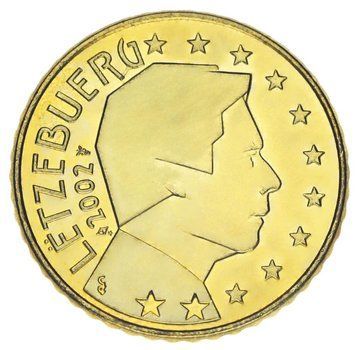 Монета Люксембург 50 євроцентів 2002 UNC М21995 фото
