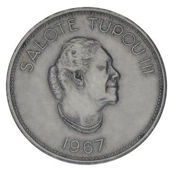 Тонга 1 паанга 1967 F-VF М22773 фото