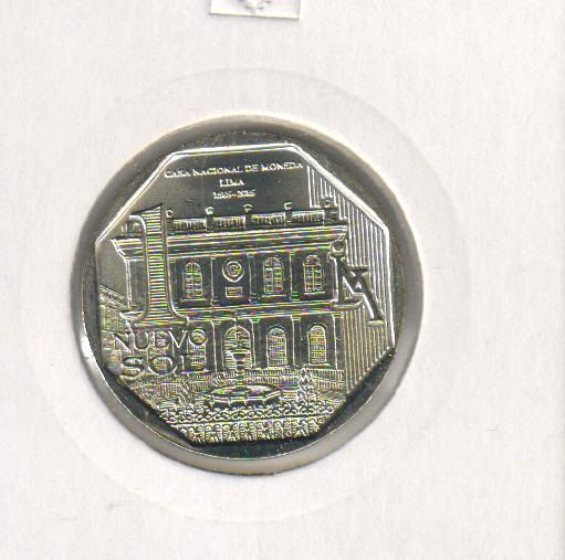 Peru 1 Salt 2015 "450th Anniversary of the National Mint" UNC (KM # 390)