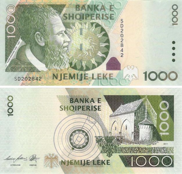 Albania 1000 leks 2011 UNC (P73b)