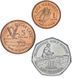 Coins set Guyana set of 3 coins 2005-2007 UNC 1, 5, 10 dollars
