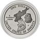 Coin USA 1 dollar 1991 Silver P Proof 38 Years of the Korean War (KM # 231)