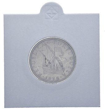 Coin Portugal 5 escudos 1975 F-VF Ship