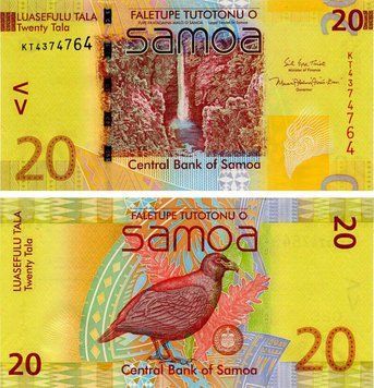Samoa 20 Tala 2017 UNC Bird (P40c)