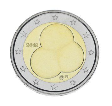 Монета Фінляндія 2 євро 2019 UNC Конституція Фінляндії 1919 року М16749 фото