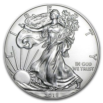 США 1 долар 2018 Срібло UNC Свобода Орел М08572 фото