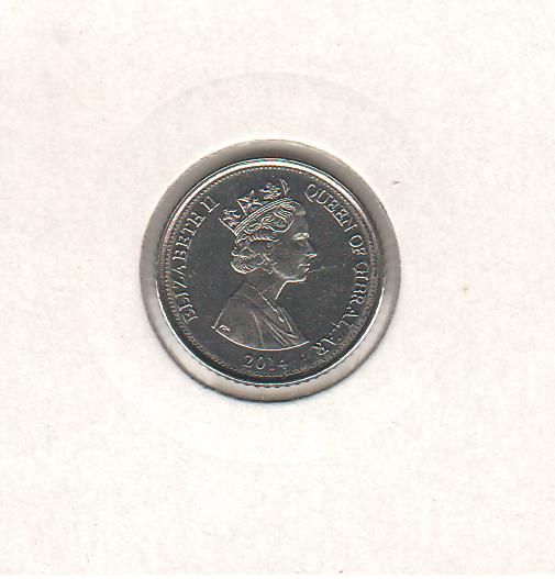 Gibraltar 5 pence 2014 UNC