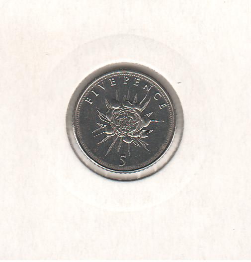 Gibraltar 5 pence 2014 UNC