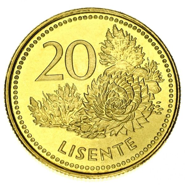 Lesotho 20 Lisente 1998-2016 UNC