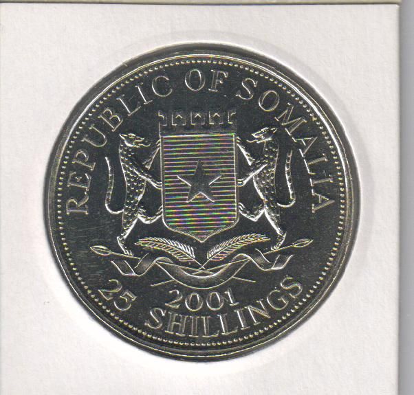 Somalia 25 shillings 2001 UNC