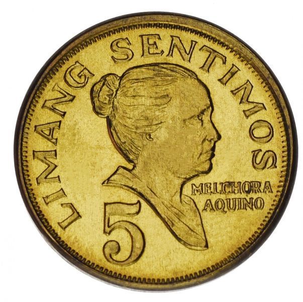 Набор монет Филиппины набор из 5 монет 1967-1975 VF-AU 1, 5, 10, 25, 50 сентимо М14229 фото