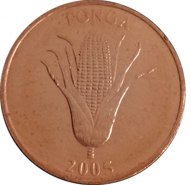 Монета Тонга 1 сеніті 2005 UNC (KM#66) М08449 фото