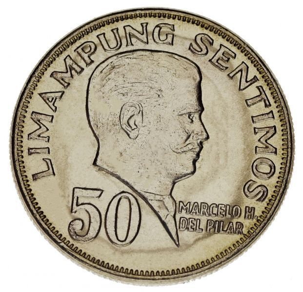 Набор монет Филиппины набор из 5 монет 1967-1975 VF-AU 1, 5, 10, 25, 50 сентимо М14229 фото