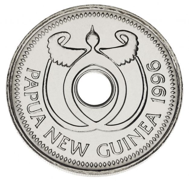 Папуа-Нова Гвінея 1 кіна 1996 AU-UNC Крокодили М14011 фото