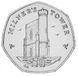 Isle of Man 50 pence 2012 UNC Milner Tower